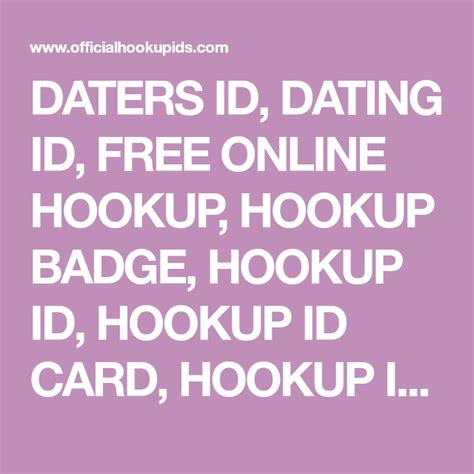 what is a dating verification id